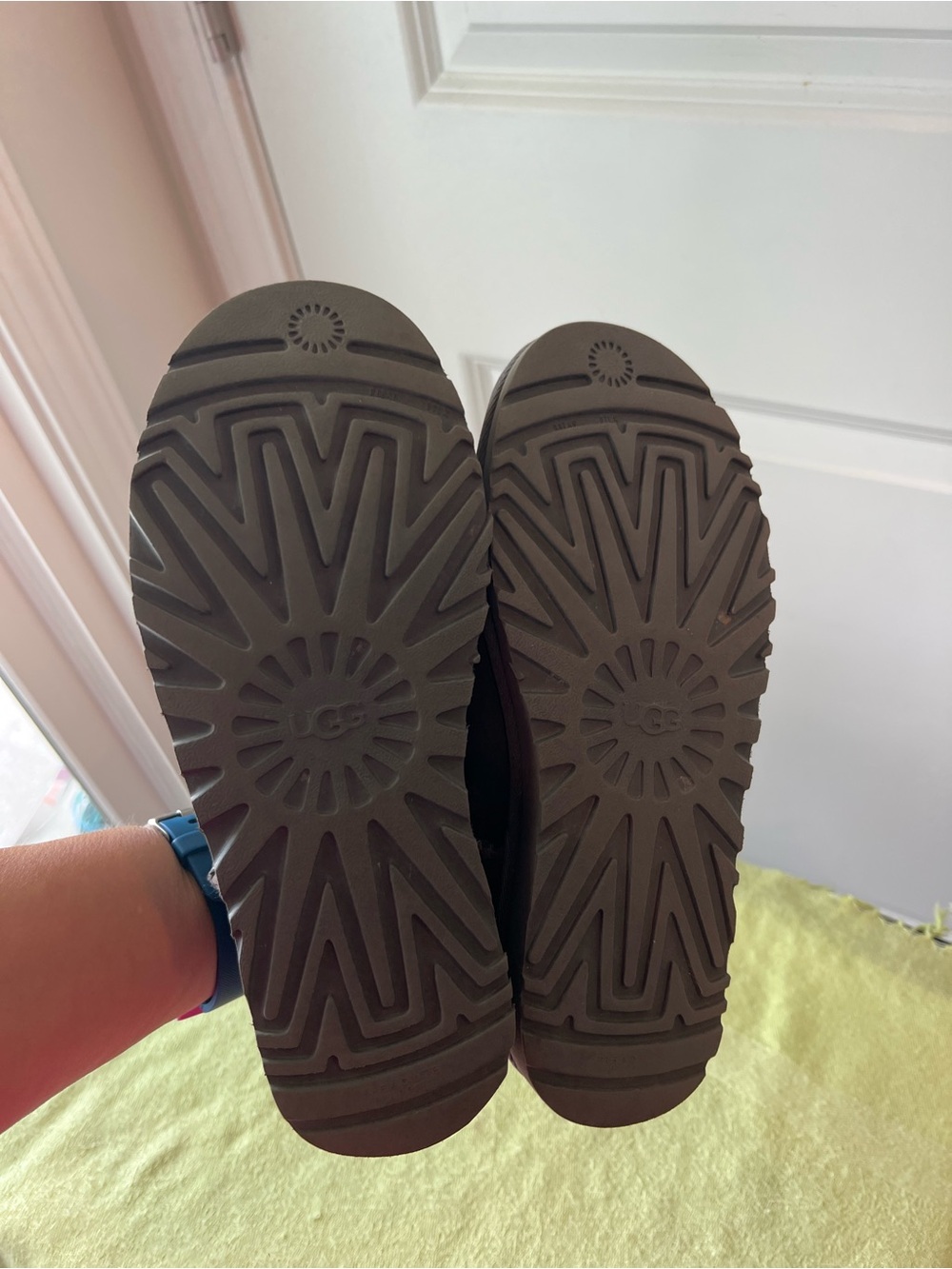 UGG Ultra Mini Suede Booties - Gray. Size 6 - Picture 7 of 10